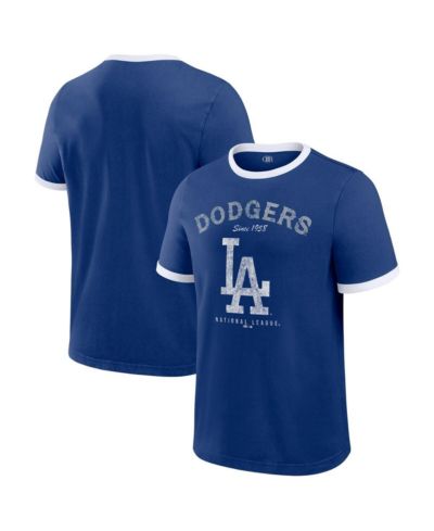 Мужская футболка Darius Rucker Collection by Fanatics Royal Los Angeles Dodgers Washed Ringer