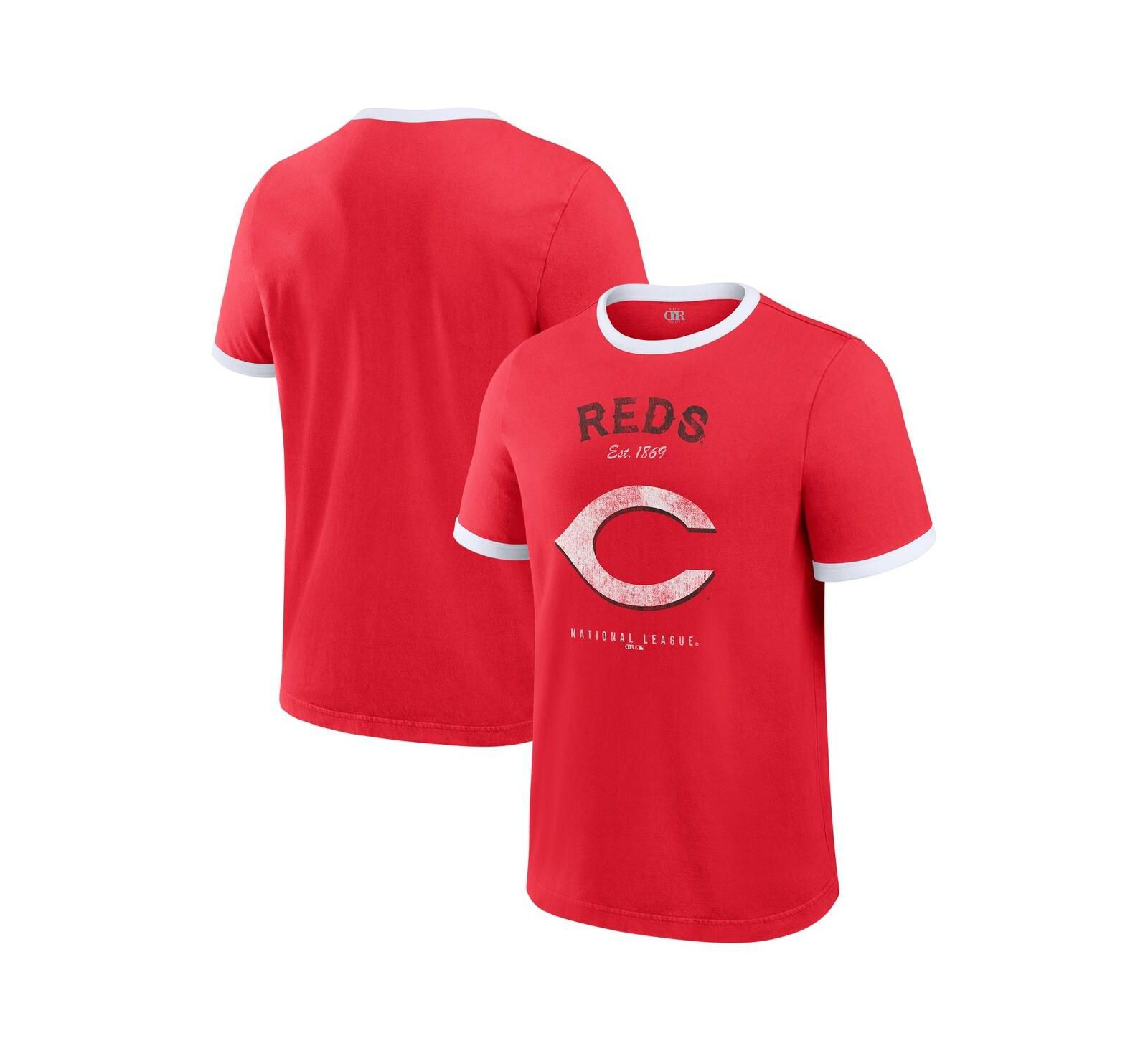 Darius Rucker Collection by Fanatics Men's Red Cincinnati Reds Washed Ringer T-Shirt