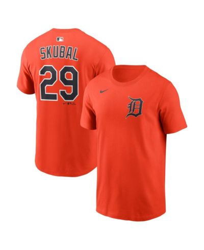 Nike Men's Tarik Skubal Orange Detroit Tigers Name & Number T-Shirt