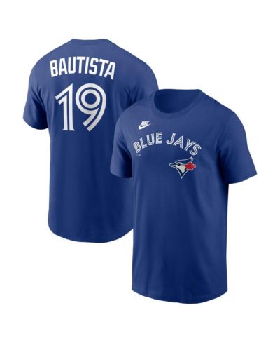 Nike Men's Jose Bautista Royal Toronto Blue Jays Cooperstown Collection Name & Number T-Shirt