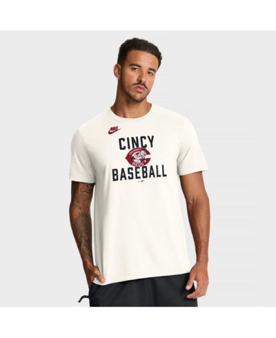 Nike Men's Cream Cincinnati Reds Cooperstown Collection ‘70s Inspired T-Shirt