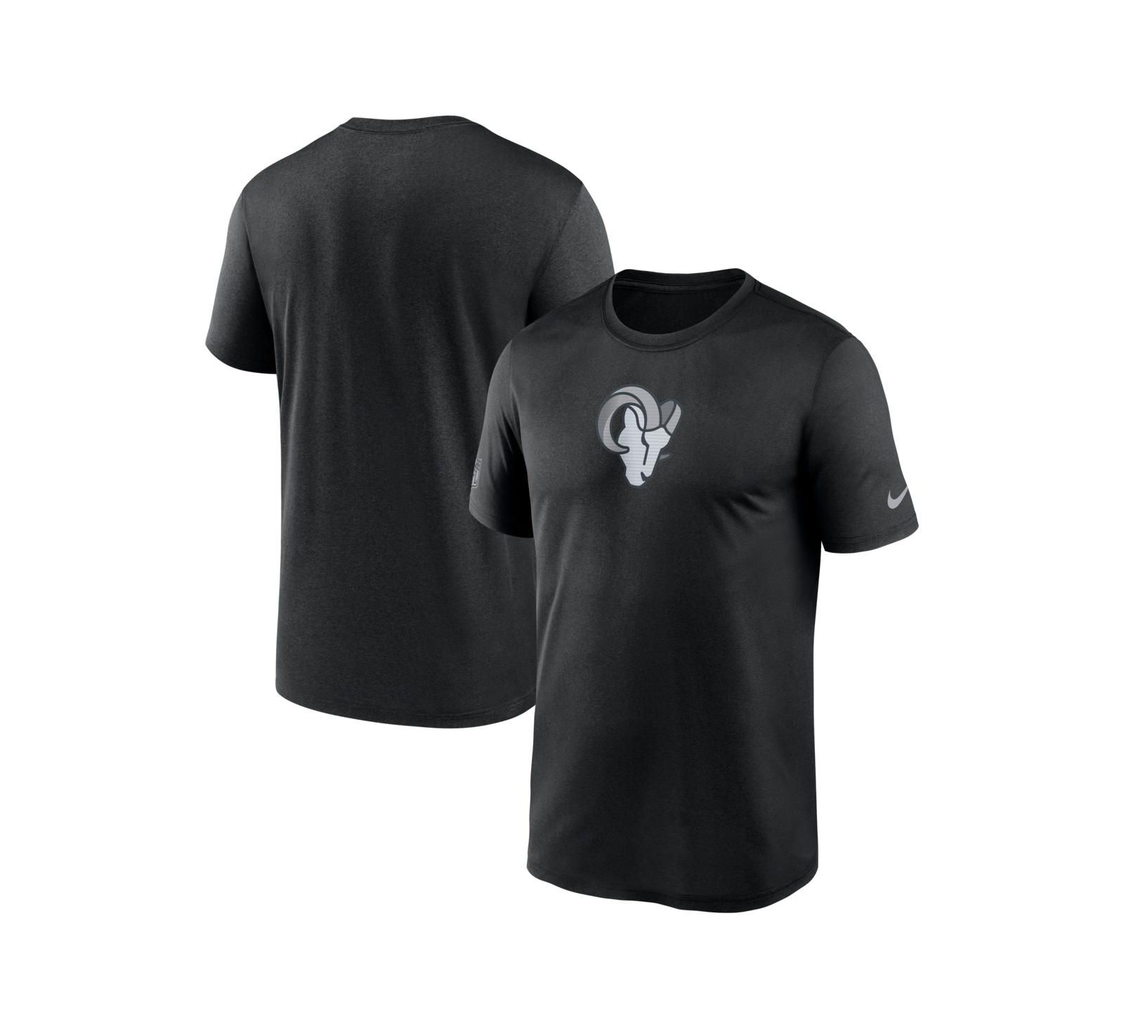 Мужская футболка Nike Los Angeles Rams Sideline Lead The Charge Legend Dri-FIT Black