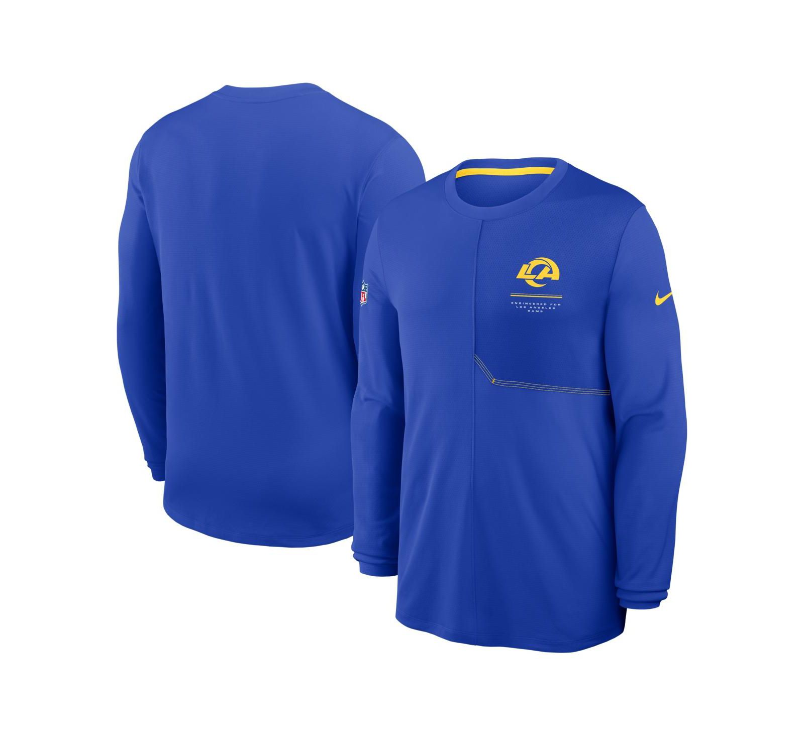 Nike Men's Royal Los Angeles Rams Sideline Coaches UV Dri-FIT Long Sleeve T-Shirt