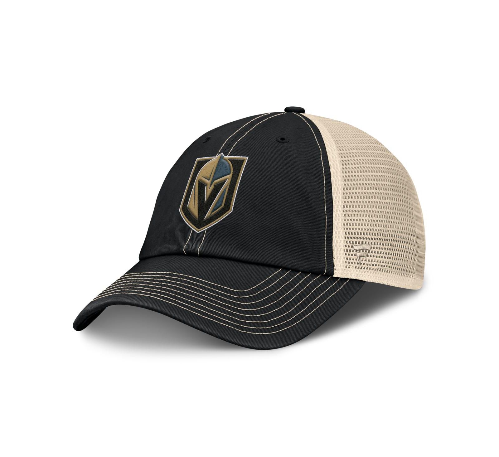 Fanatics Men's Black/Natural Vegas Golden Knights Rival Trucker Adjustable Hat