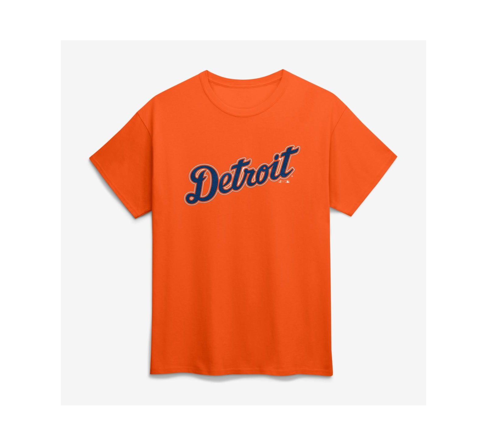 Logo Athletic Мужская футболка Detroit Tigers Orange Wordmark