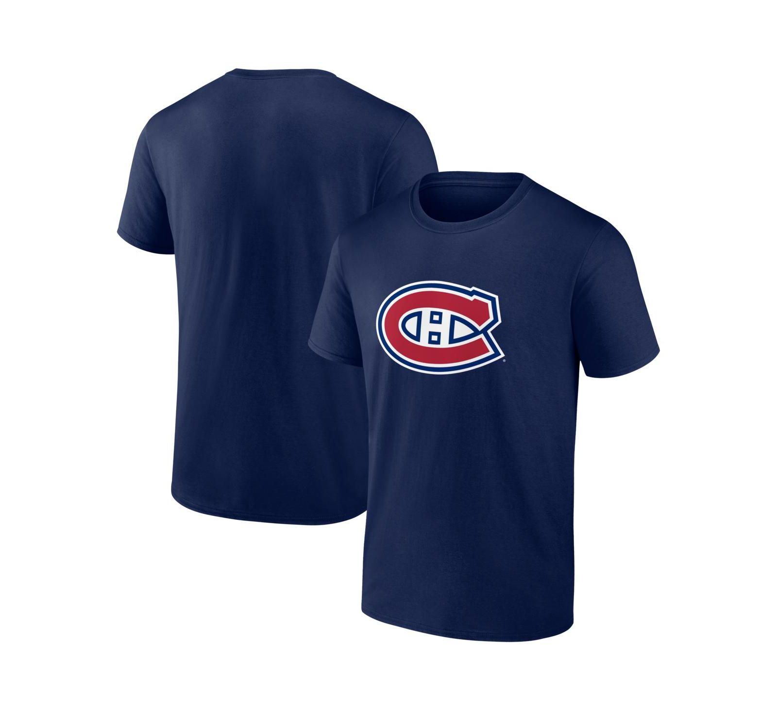 Мужская футболка Logo Athletic Navy Montreal Canadiens Essential