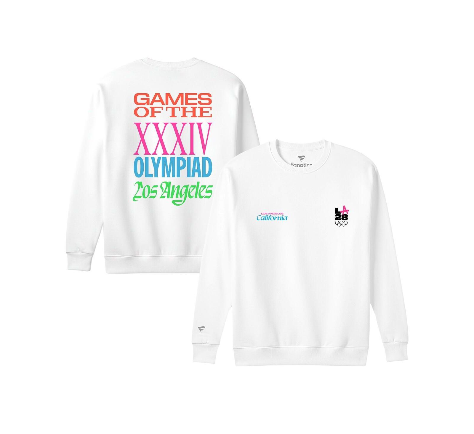 Мужской свитшот Fanatics White LA28 Superbloom Collection