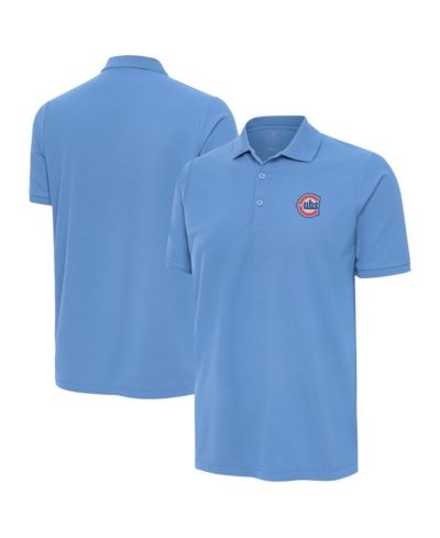 Мужская рубашка-поло Antigua Chicago Cubs Legacy Pique, цвет Powder Blue