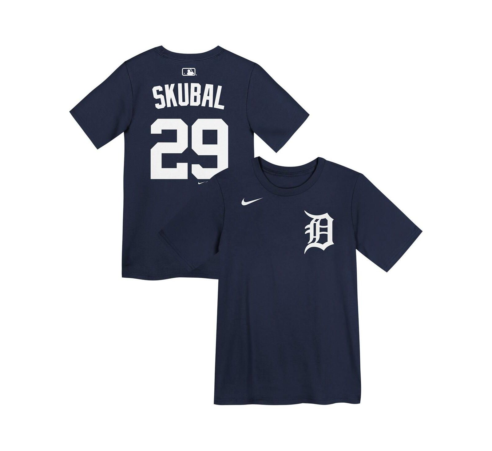 Nike Preschool Tarik Skubal Navy Detroit Tigers Name & Number T-Shirt