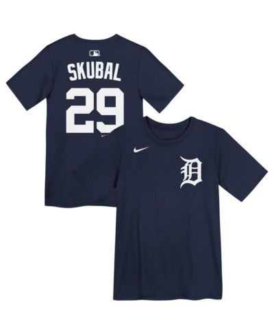 Nike Preschool Tarik Skubal Navy Detroit Tigers Name & Number T-Shirt