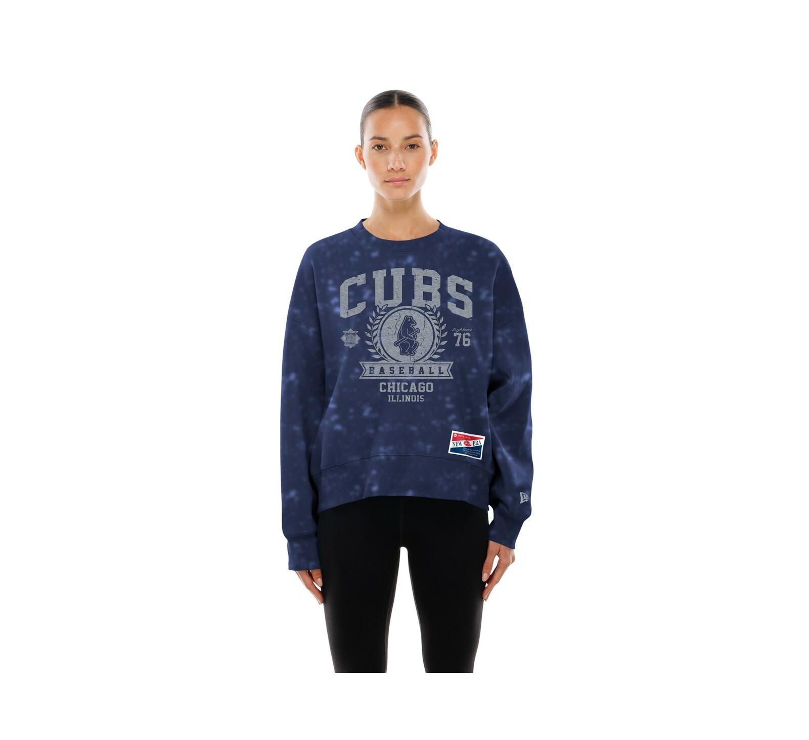 Женская безразмерная толстовка New Era Chicago Cubs Throwback Oversized Boxy