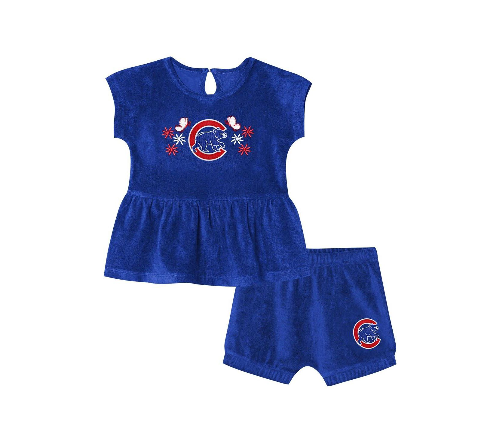 Детский комплект Outerstuff Royal Chicago Cubs: футболка и шорты