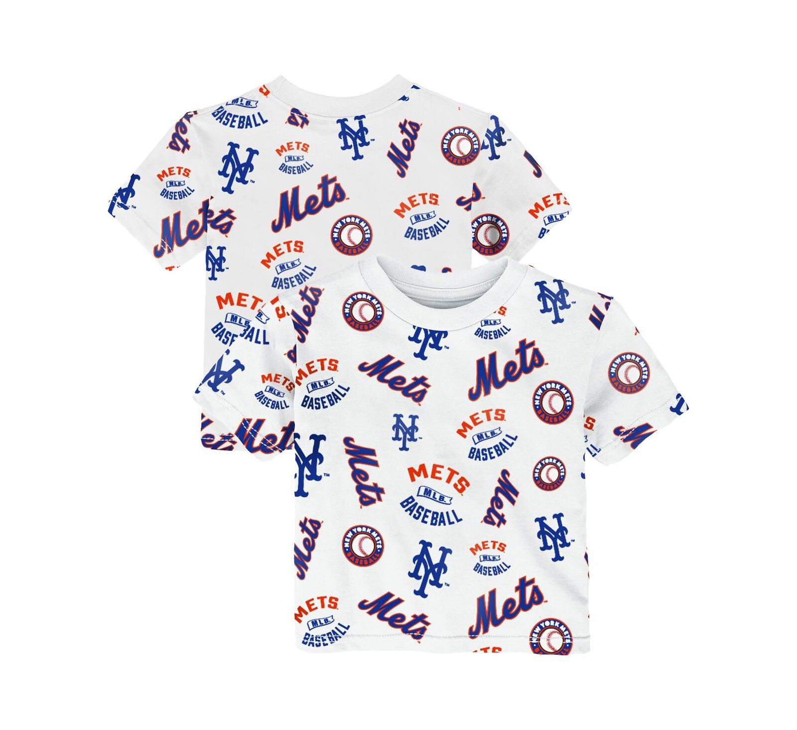 Детская белая футболка Outerstuff New York Mets Run Down