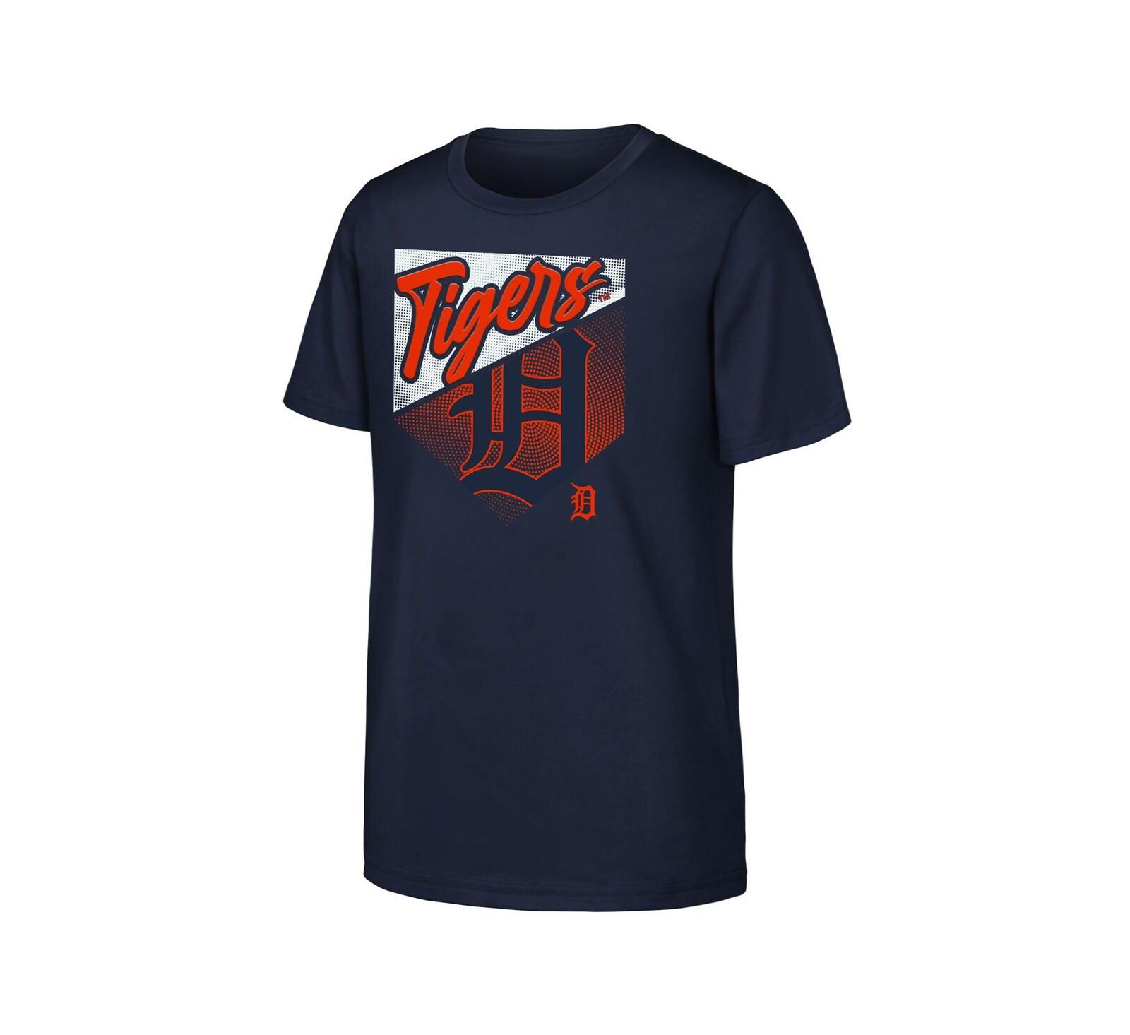 Детская футболка Outerstuff Navy Detroit Tigers Prime Plate