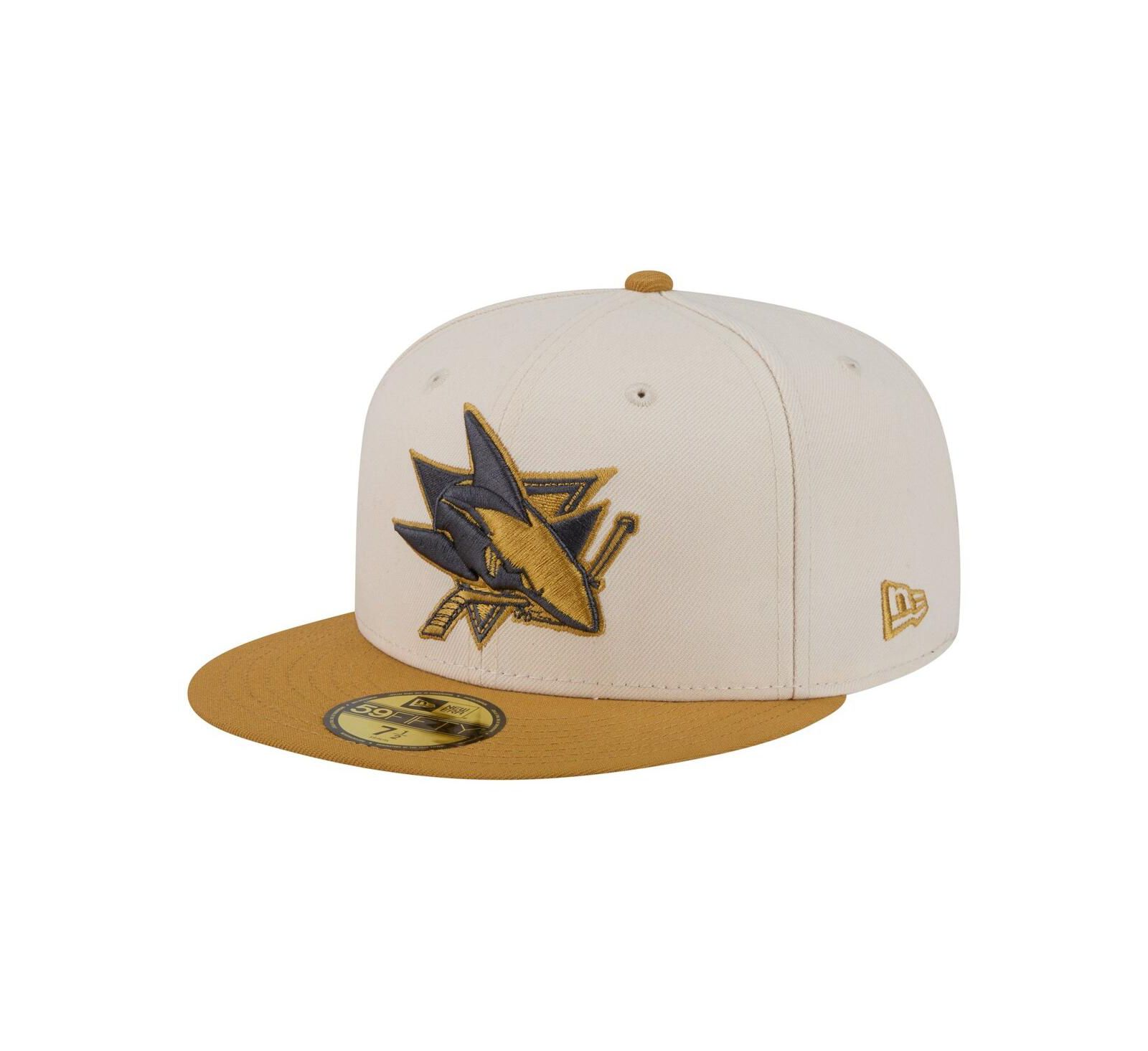 New Era Мужская кепка San Jose Sharks 59FIFTY Fitted Hat, Cream/Tan