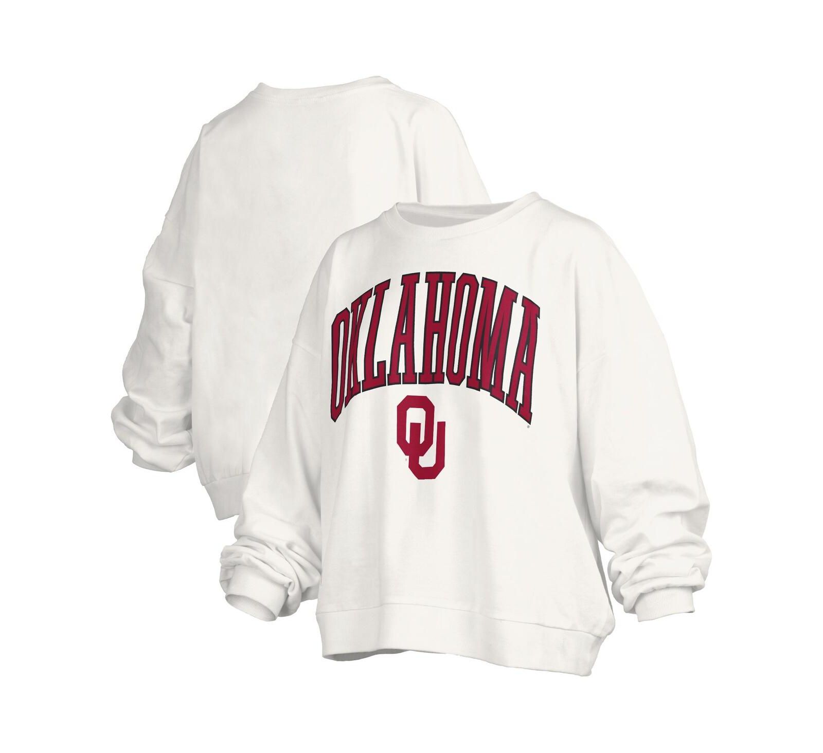Женская флисовая толстовка Pressbox White Oklahoma Sooners Janise