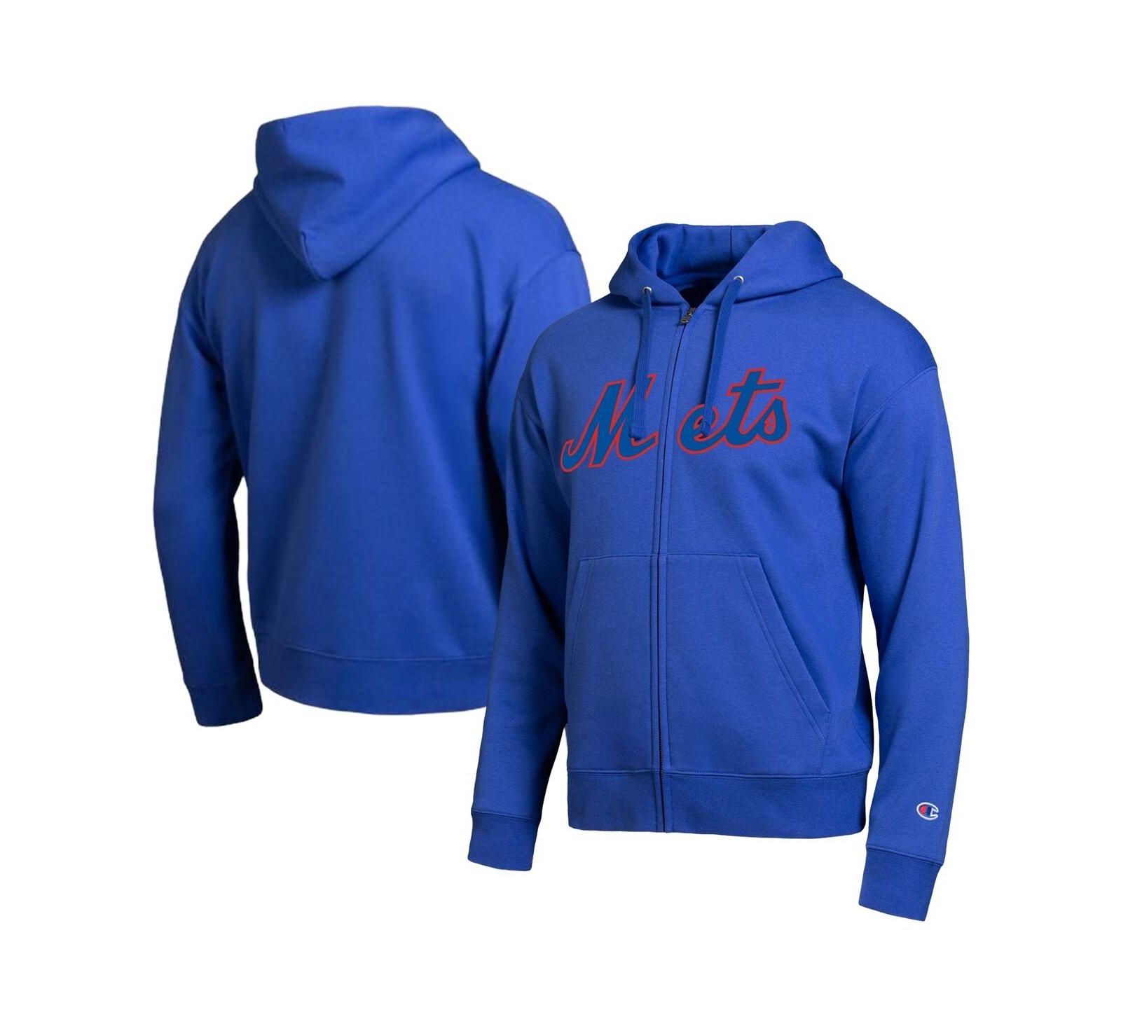 Champion Мужской полноразмерный zip-hoodie New York Mets Royal All-Star Wordmark