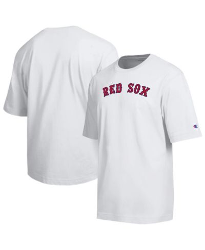 Футболка Champion Men's White Boston Red Sox All Star Arched Chenille Wordmark