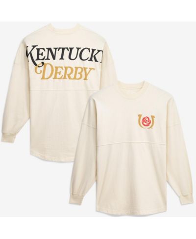 Spirit Jersey Men's Cream Kentucky Derby Oversized Original Long Sleeve T-Shirt