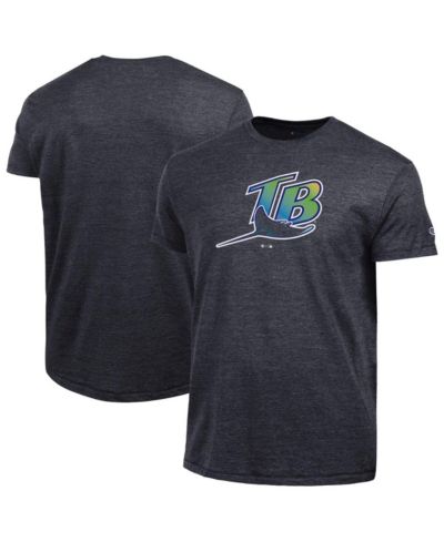 Champion Men's Black Tampa Bay Rays Cooperstown Logo Tri-Blend T-Shirt