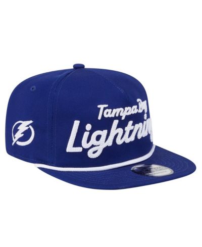 New Era Мужская регулируемая кепка Tampa Bay Lightning Team Text Golfer Blue