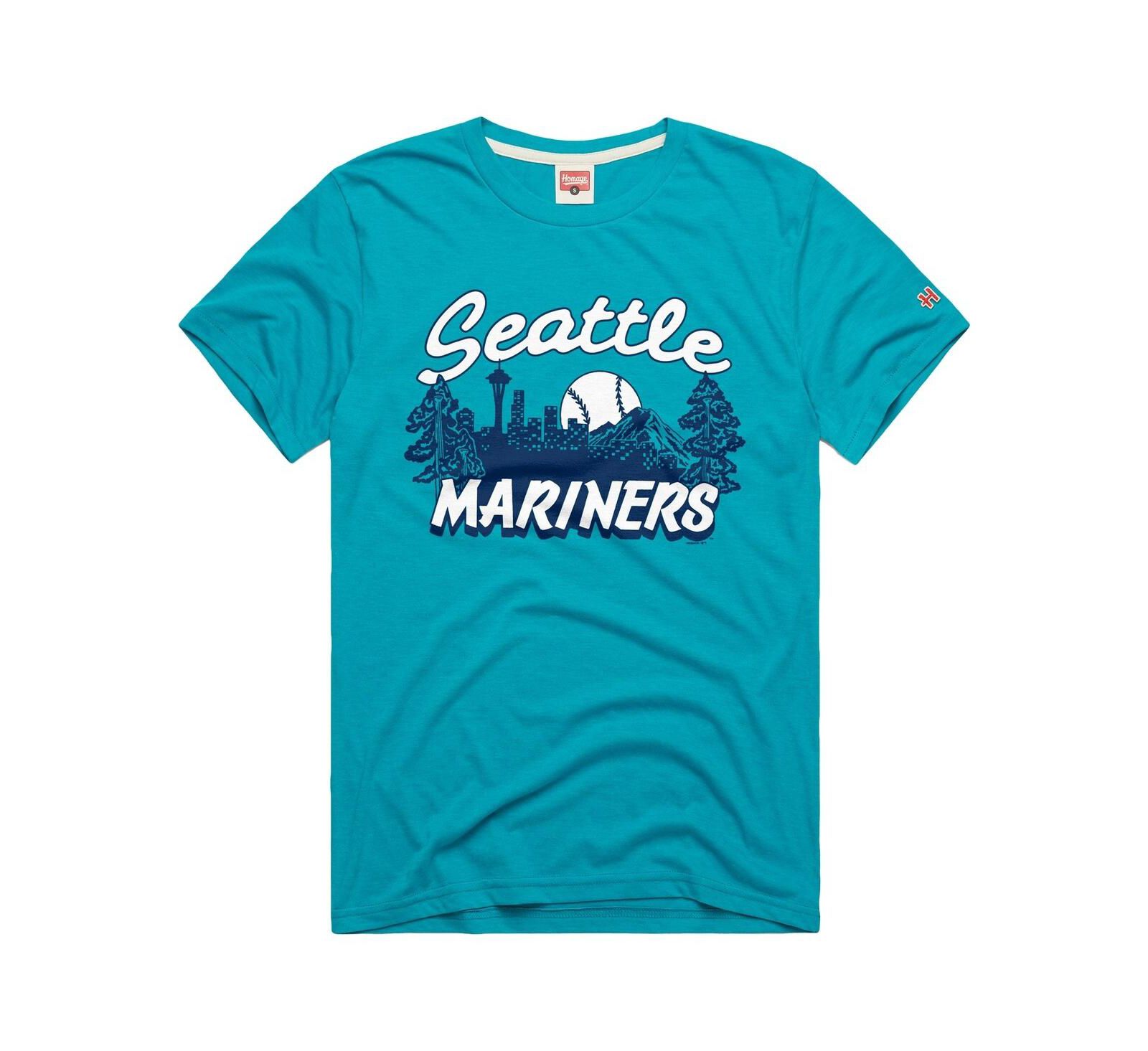 Homage Men's Teal Seattle Mariners Tri-Blend Hyperlocal T-Shirt