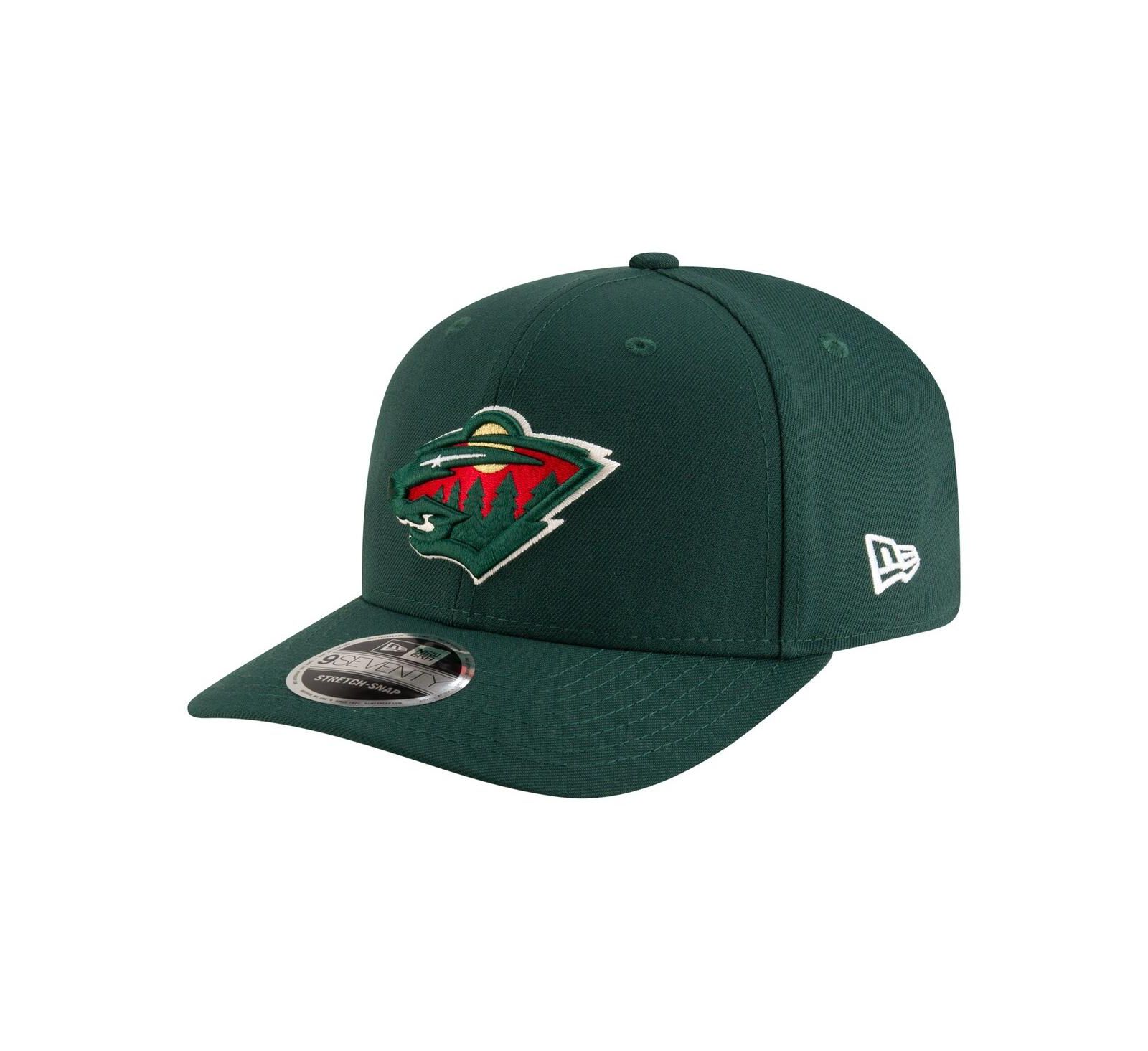 New Era Men's Green Minnesota Wild 9SEVENTY Stretch-Snap Adjustable Hat