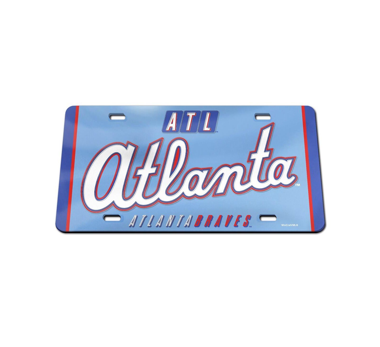 Wincraft Акриловая номерная табличка Atlanta Braves 2026 City Connect, лазерная резка