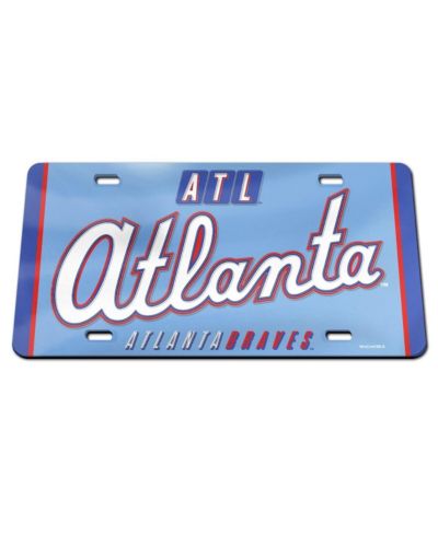 Wincraft Акриловая номерная табличка Atlanta Braves 2026 City Connect, лазерная резка