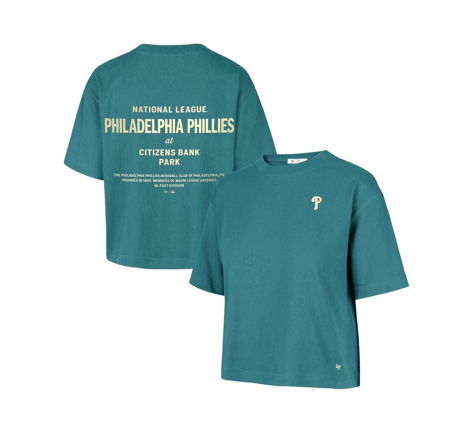'47 Brand Женская укороченная футболка Plus Size Philadelphia Phillies Teal