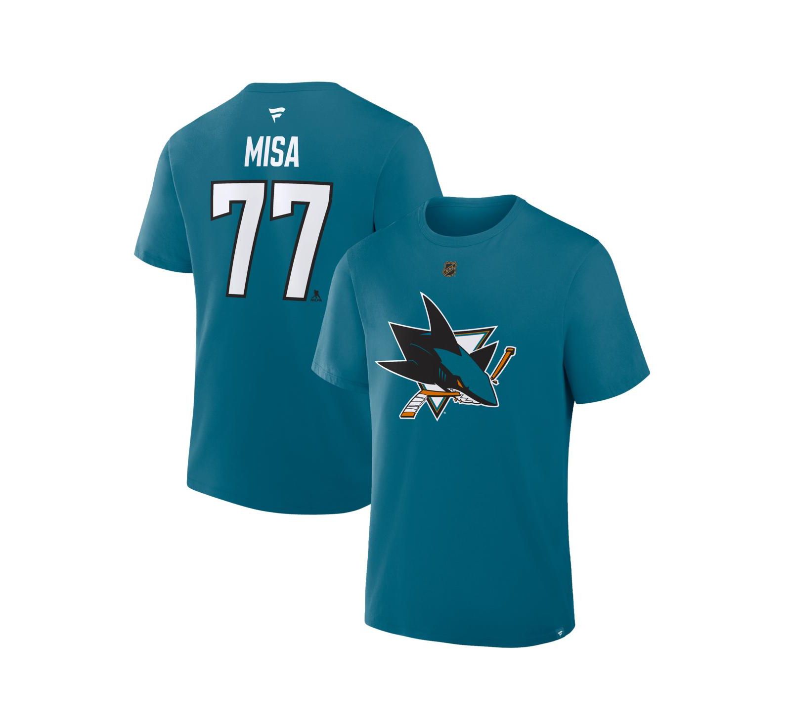 Мужская футболка Fanatics Michael Misa San Jose Sharks