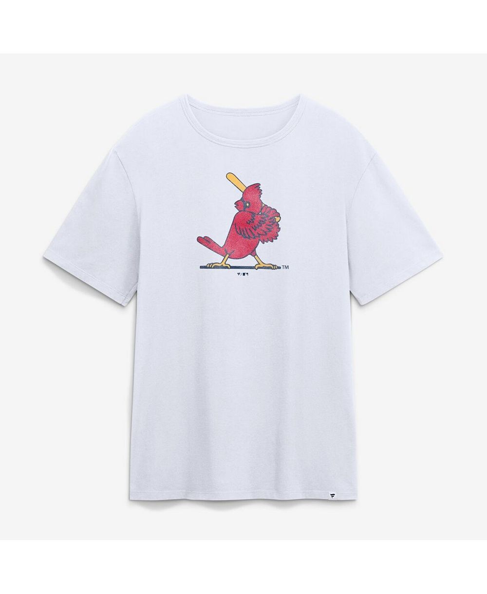 Мужская футболка Fanatics White St. Louis Cardinals Vintage Logo Legacy