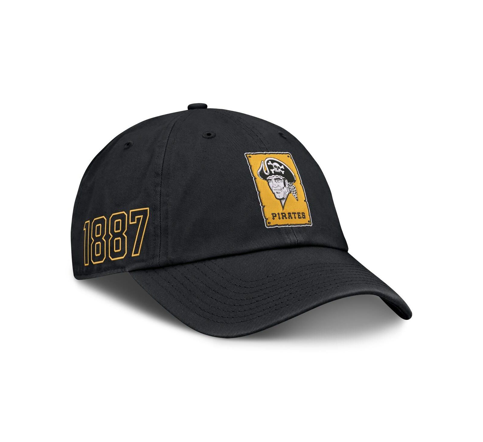 Nike Men's Black Pittsburgh Pirates Cooperstown Club Adjustable Hat