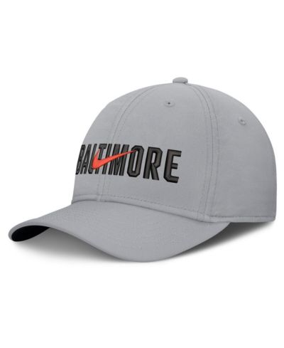 Nike Мужская кепка Baltimore Orioles Primetime Rise Dri-FIT Flex, серый