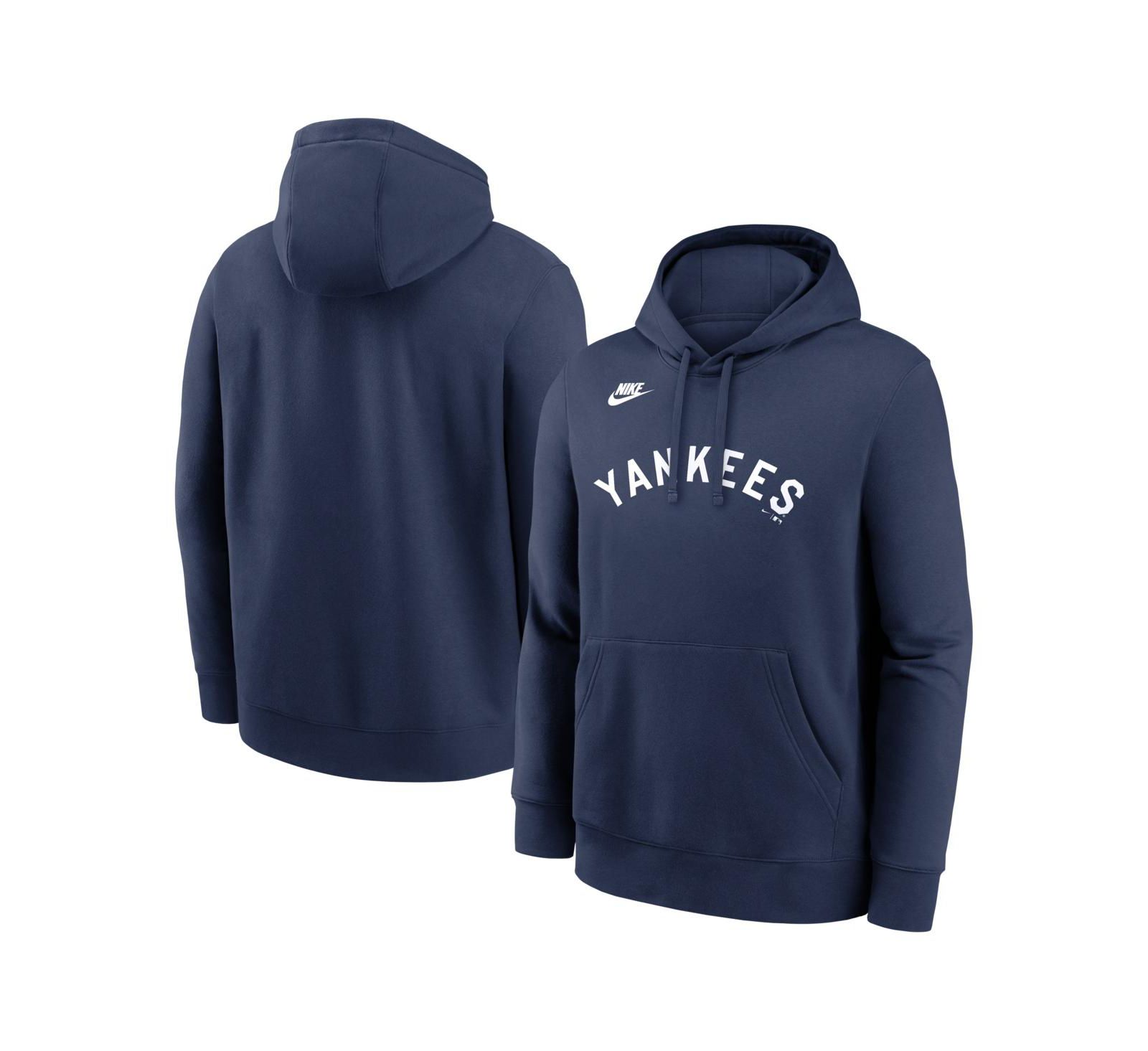 Nike Мужской худи Cooperstown Collection Wordmark Club темно-синий