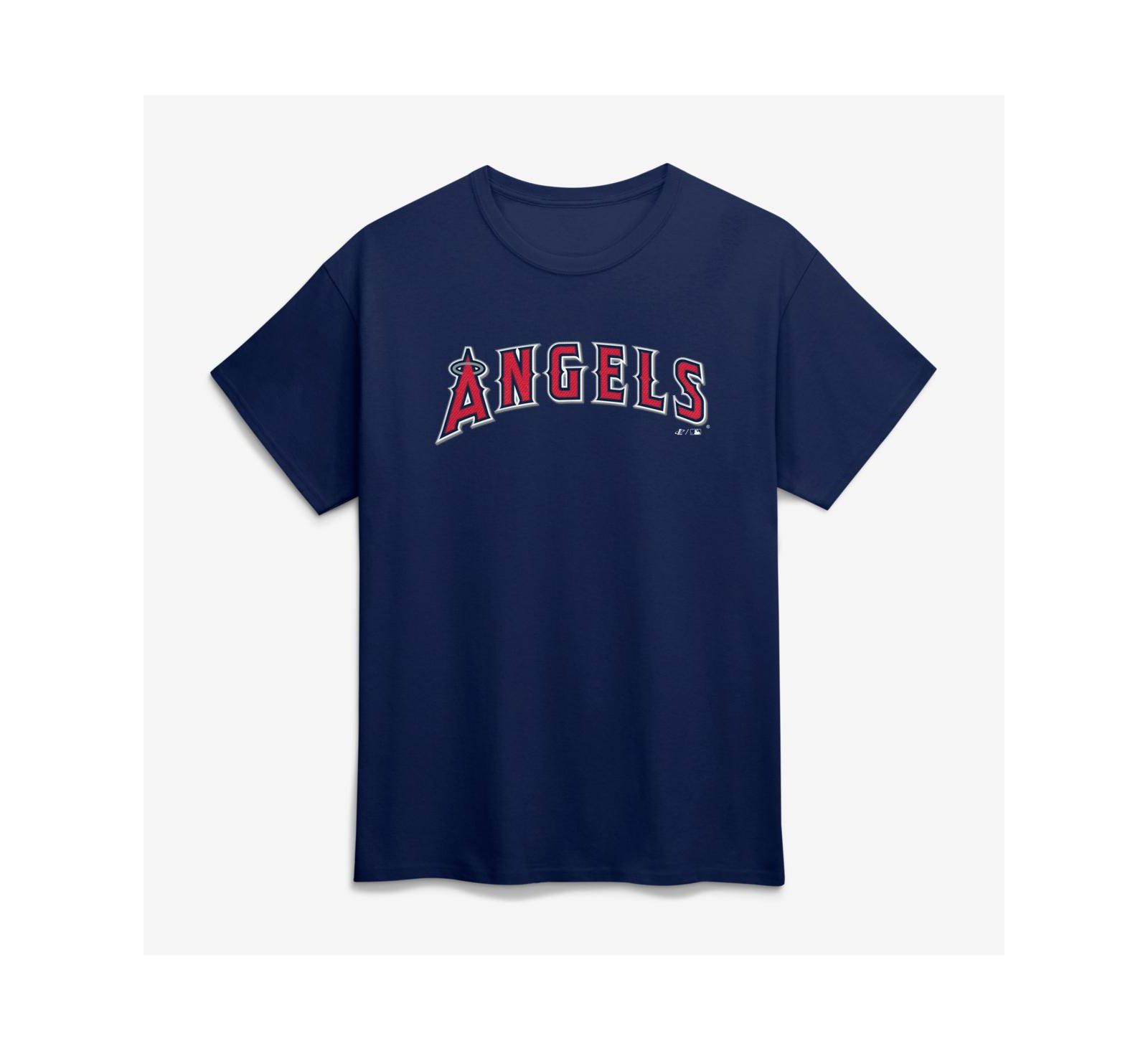 Мужская футболка Logo Athletic Los Angeles Angels Navy