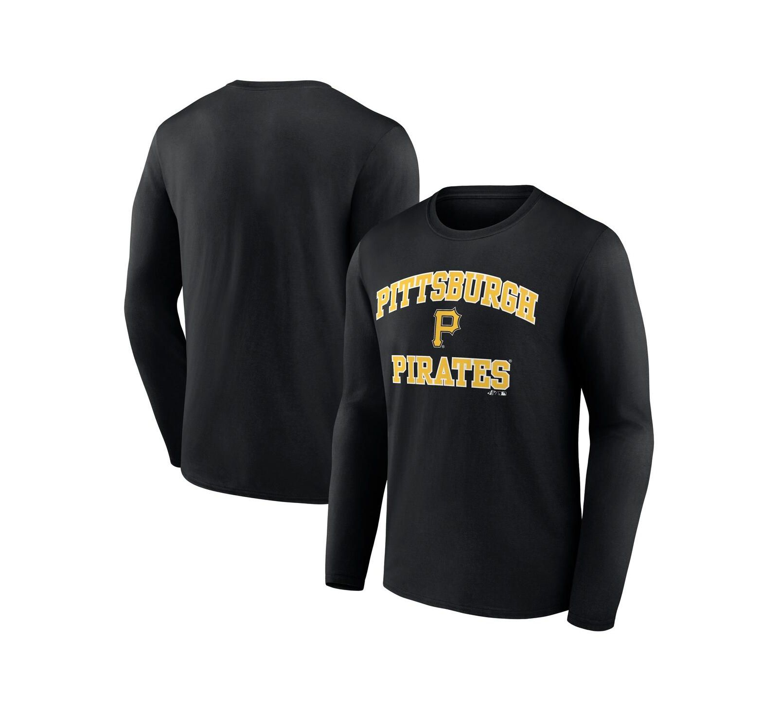 Мужская футболка Logo Athletic Pittsburgh Pirates Heart Soul с длинным рукавом, черная
