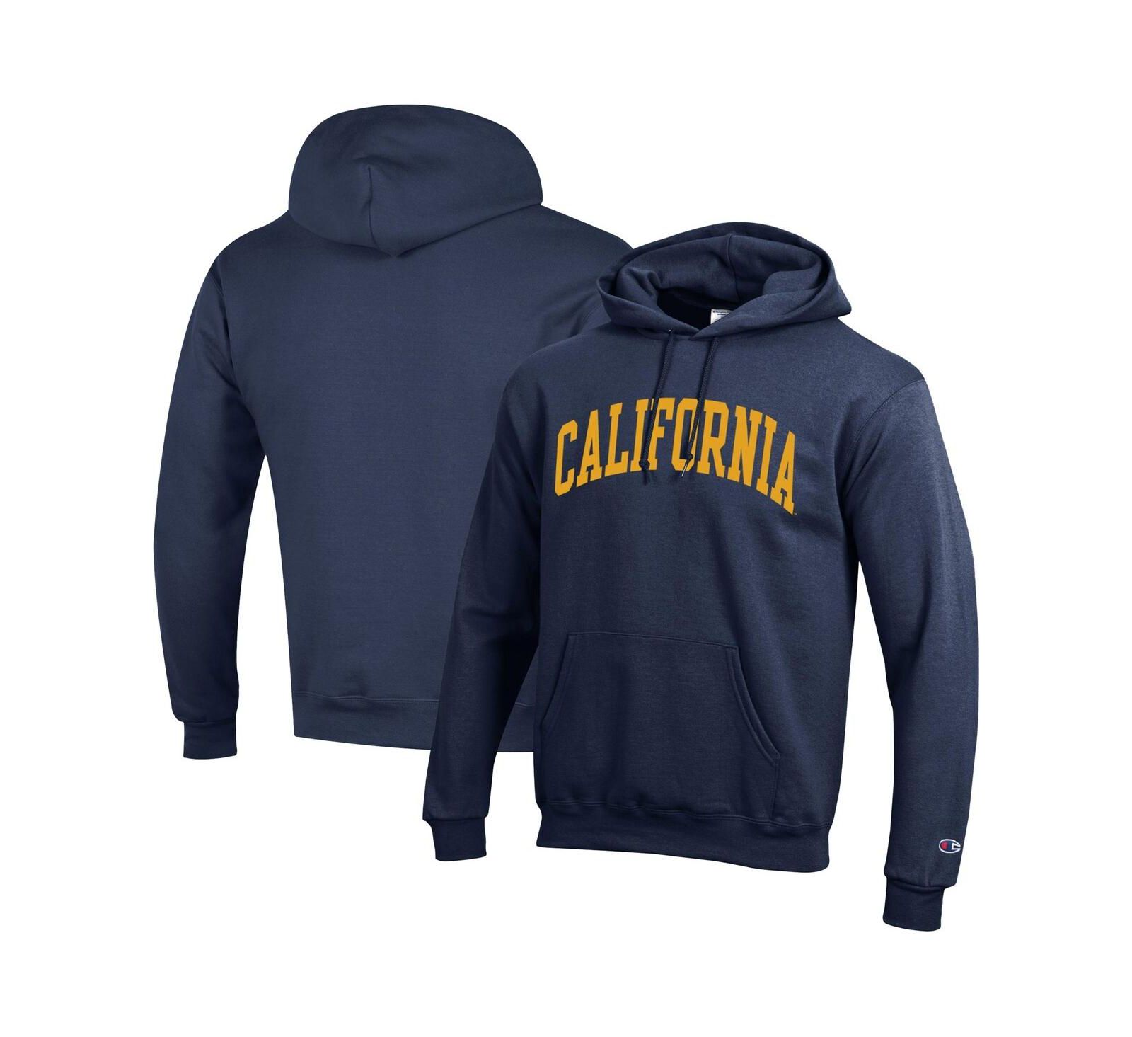Champion Men's Navy Cal Bears Basic Arch Fleece Pullover Hoodie