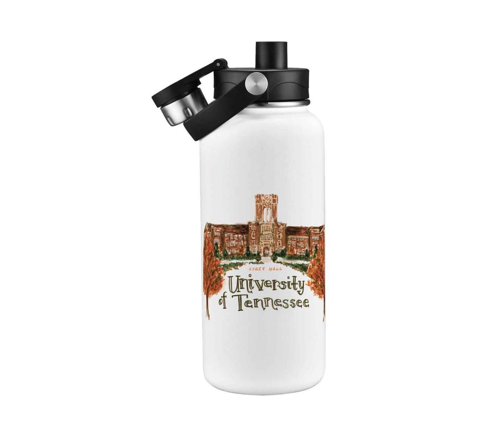 Indigo Falls бутылка для воды 34oz. Tennessee Volunteers Laura Wilcox Watercolors