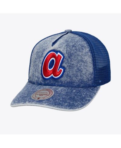 Mitchell & Ness Мужская и женская кепка-тракер Atlanta Braves Cooperstown Gameday