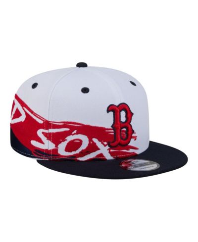 Мужская кепка snapback New Era White/Navy Boston Red Sox 9FIFTY