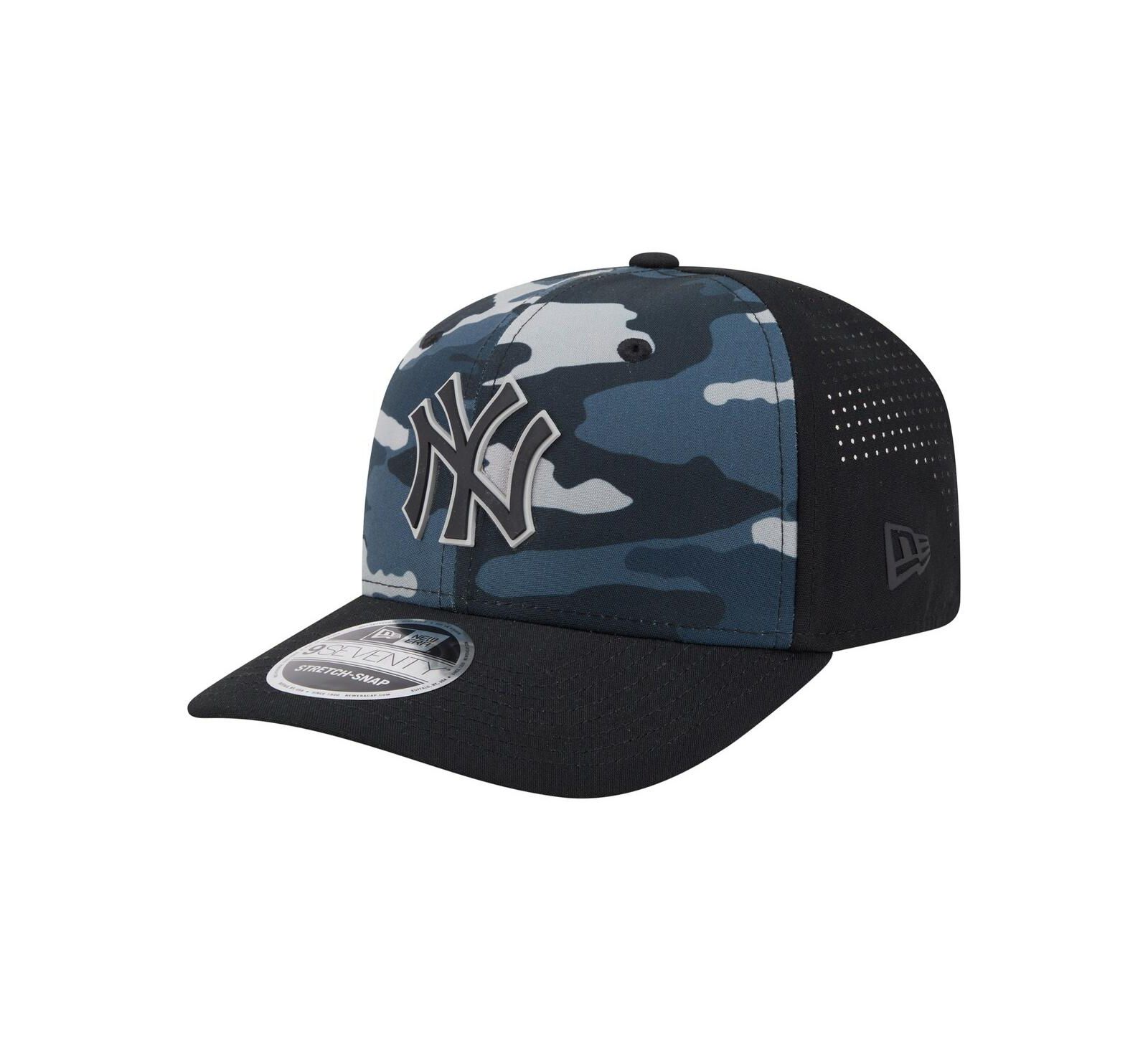 New Era Мужская кепка 9SEVENTY Stretch-Snap, черный камуфляж New York Yankees