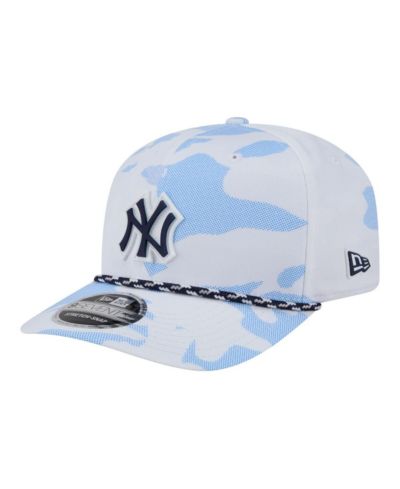 Мужская кепка New Era White New York Yankees Camo Rope 9SEVENTY Adjustable