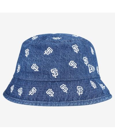 Женская джинсовая панама New Era Women's Denim San Francisco Giants Denim Micro Bucket Hat
