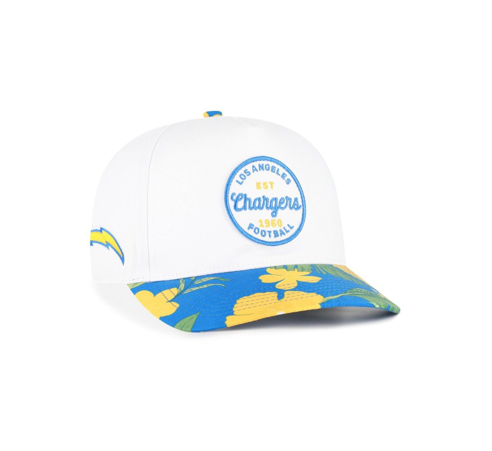 '47 Brand Men's White/Powder Blue Los Angeles Chargers Beach Side Hitch Adjustable Hat