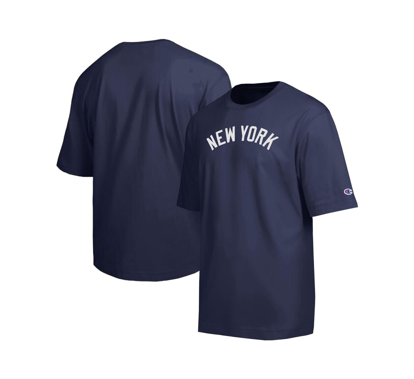 Champion Men's Navy New York Yankees All Star Chenille Wordmark T-Shirt