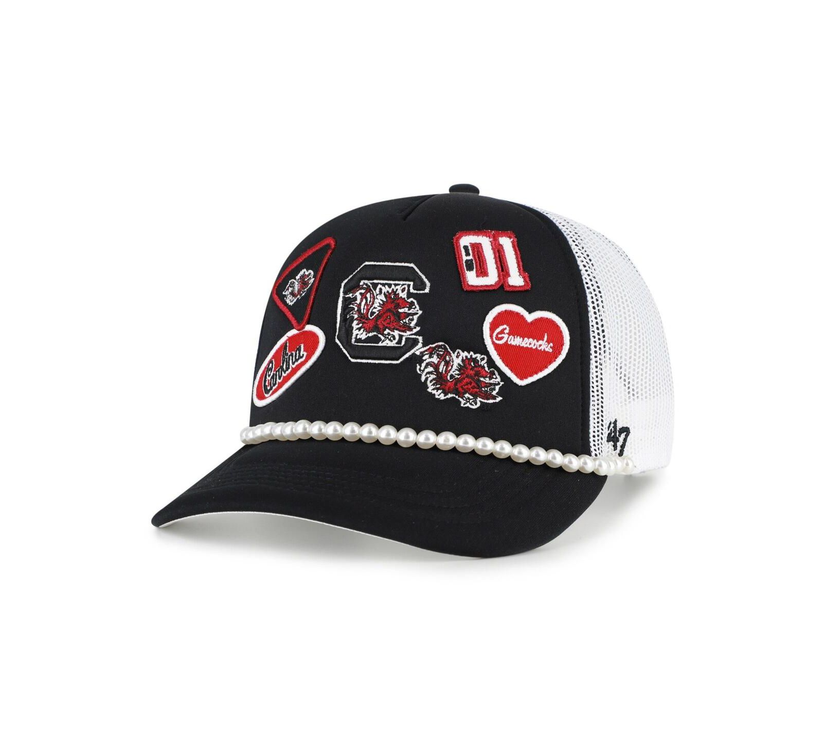 Мужская кепка '47 Brand Black/White South Carolina Gamecocks Rally On Hitch