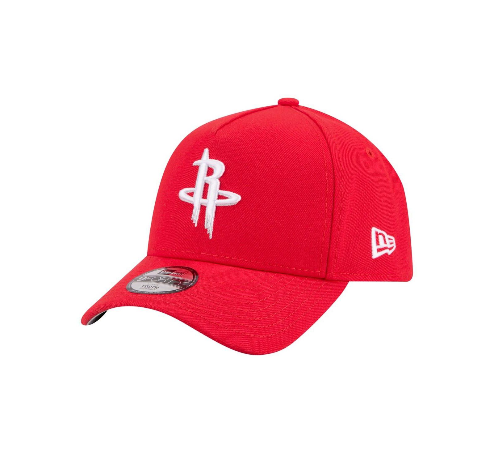 Кепка New Era Big Boys and Girls Red Houston Rockets 9FORTY A-Frame Adjustable Hat