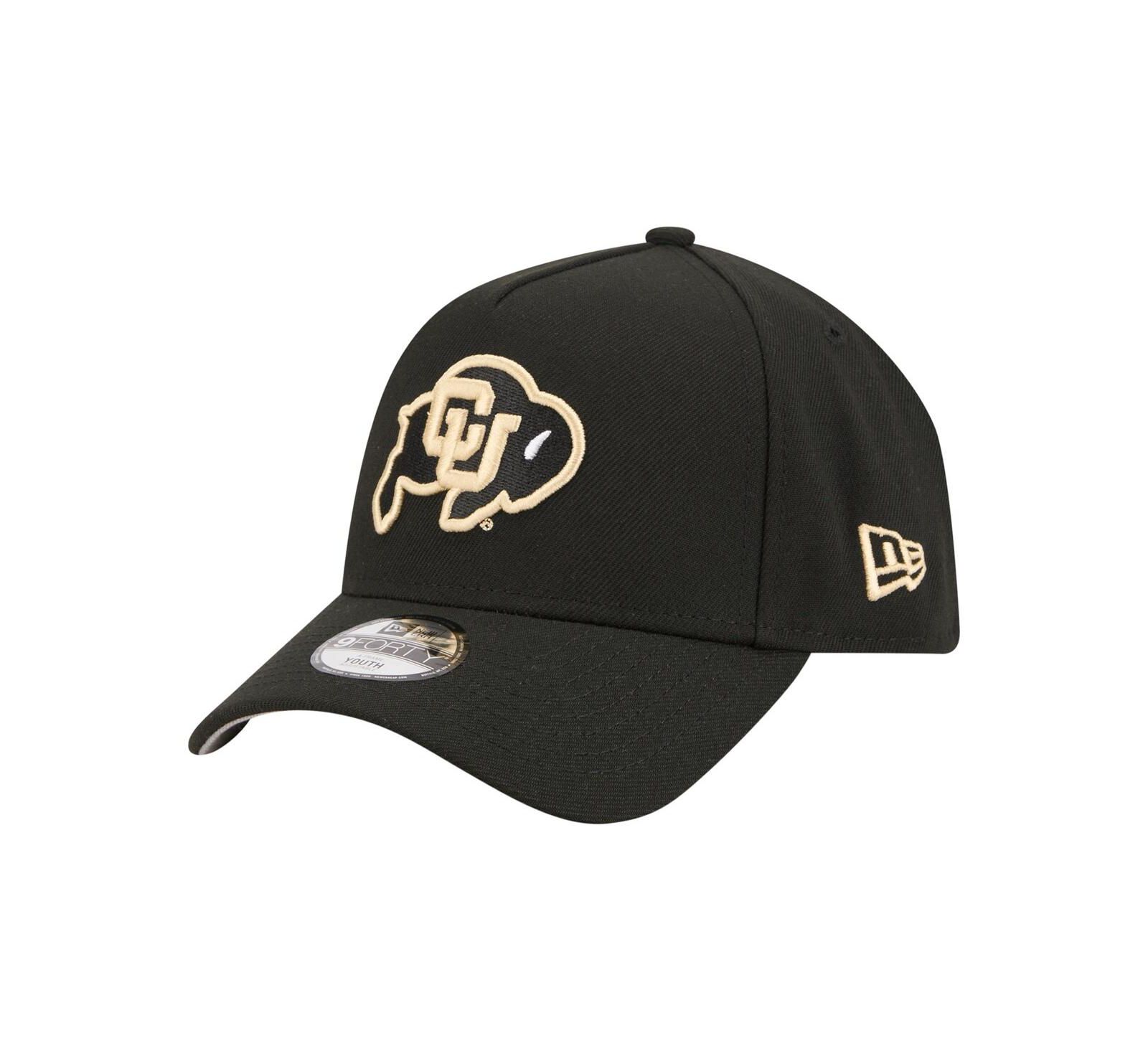 Детская кепка New Era Black Colorado Buffaloes 9FORTY A-Frame Adjustable