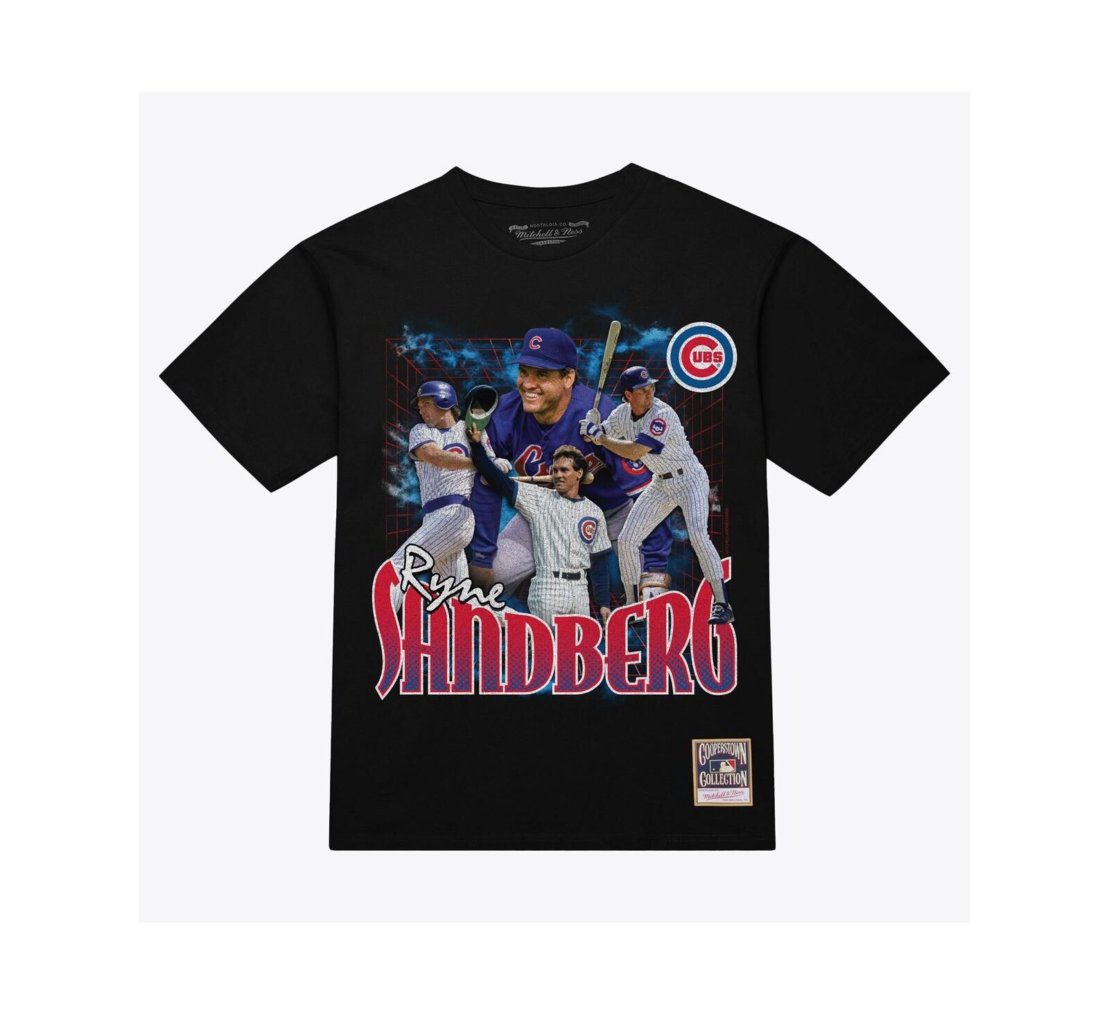 Мужская футболка Mitchell & Ness с принтом легендарного игрока Chicago Cubs Ryne Sandberg
